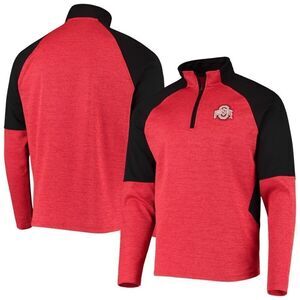 Ohio State Buckeyes NCAA Essential Knit Crewneck Fleece Zip Up Jacket